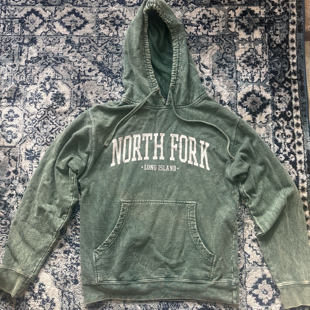 North Fork Long Island Green Hoodie